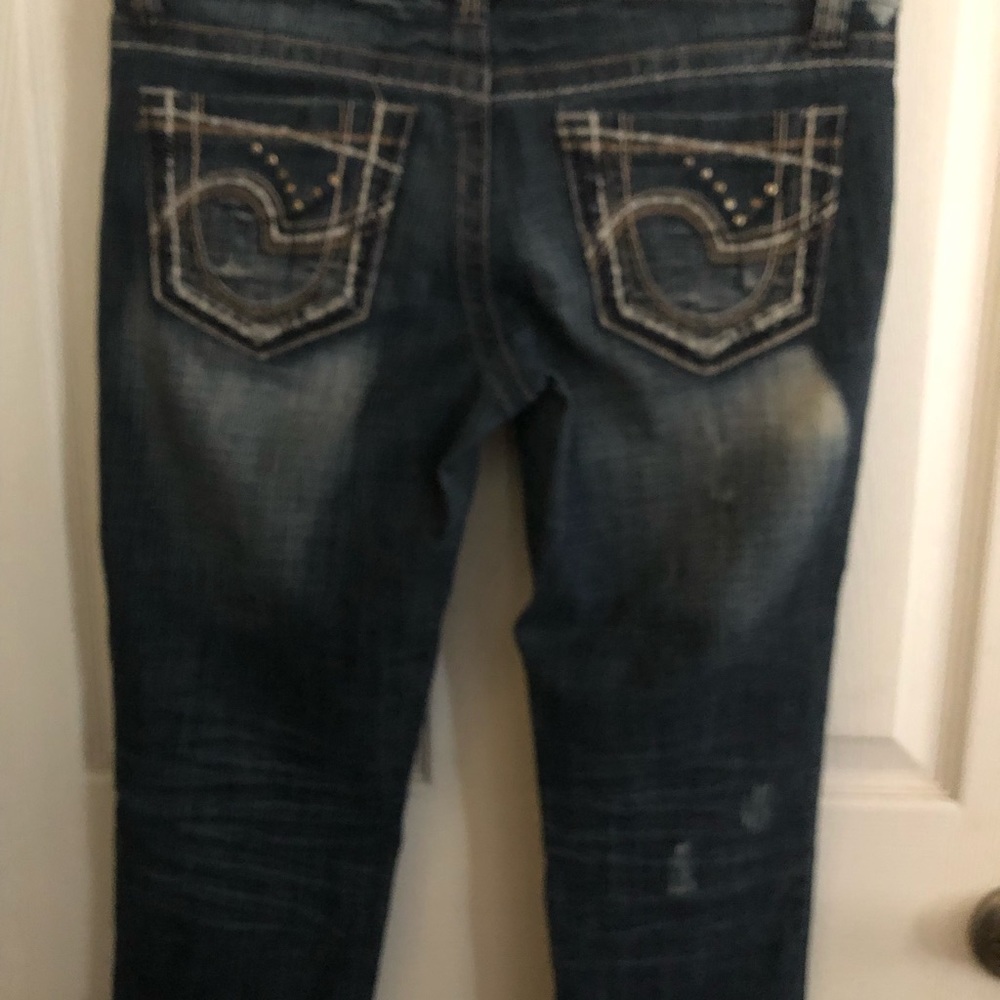 HYDRAULIC HIGH CUFFED CROPPED Jeans DISTRESSED 7/8